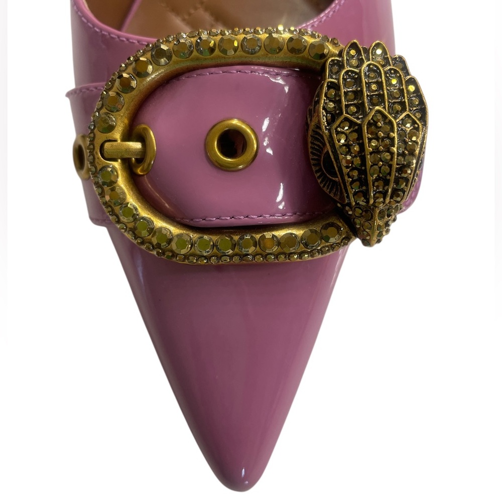Kurt Geiger Mauve Pink kitten Heels,Embellished crystal buckle,7 - Picture 7 of 8